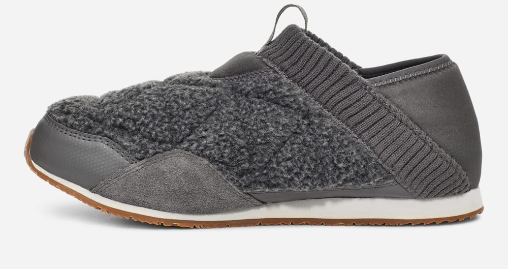 Wsuwane Teva ReEMBER FLEECE Damskie Ciemny Szare | Poland-0953