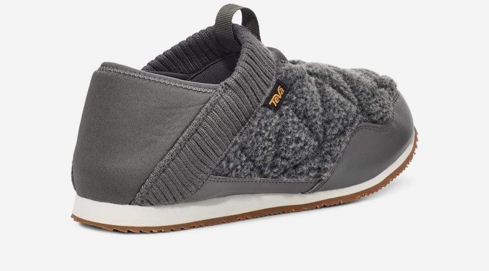 Wsuwane Teva ReEMBER FLEECE Damskie Ciemny Szare | Poland-0953