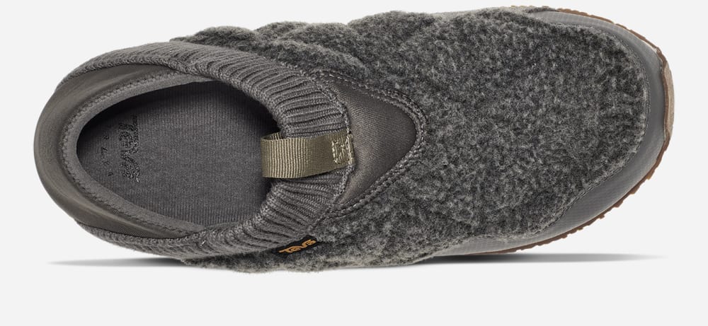 Wsuwane Teva ReEMBER FLEECE Damskie Ciemny Szare | Poland-0953