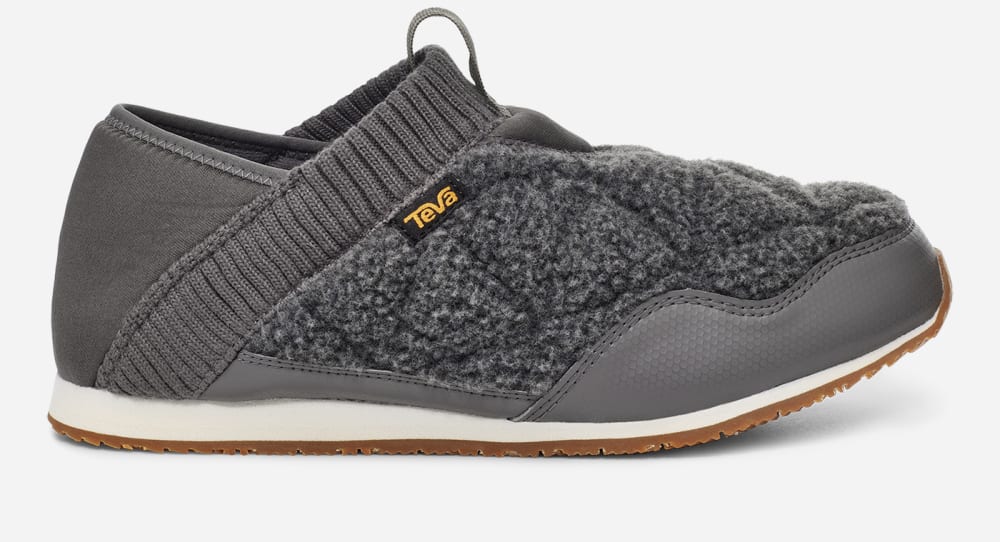 Wsuwane Teva ReEMBER FLEECE Damskie Ciemny Szare | Poland-0953