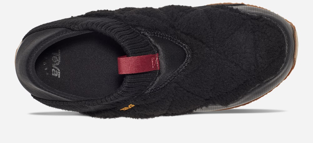 Wsuwane Teva ReEMBER FLEECE Damskie Czarne | Poland-4321